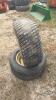 Pair of 27x10.50-15 tires on Jd 6 bolt wheels - 2