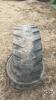 Pair of 12-16.5 tires on Kubota 6 bolt wheels - 2
