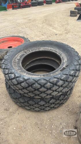 Pair of Bkt 16.9 28 turf tires
