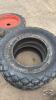 Pair of Bkt 16.9 28 turf tires - 2