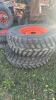 Set of 4 tires rear 400/80R24 snow tires Nokion front 250/80R16 , For Kubota L series tractors - 2