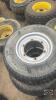 Set of 4 tires and rims off case Jx series tractor - 2