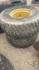 Pair of titan 44x18.00-20 tires on Jd 8 bolt wheels - 3