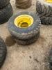 Pair of 9.5-16 tires on Jd 8 bolt wheels