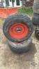 Pair of 29x12.00-15 tires on Kubota 6 bolt wheels