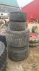 Pair of turf tires and wheels for Kubota