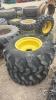 Pair of 43x16.00-20 tires on Jd bolt wheels