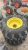 Pair of 43x16.00-20 tires on Jd bolt wheels - 3