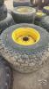 Pair of 16.9 24 tires on Jd 8 bolt wheels - 3