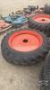 Pair of 9.5 32 tires on Kubota 6 bolt wheels - 2
