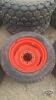 Pair of 305-521 tires on 8 bolt Kubota wheels - 2