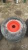 Pair of 44x18.00-20 tires on Kubota 8 bolt wheels - 2
