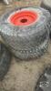 Pair of 44x18.00-20 tires on Kubota 8 bolt wheels - 3
