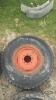 Pair of 44x18.00-20 tires on Kubota 8 bolt wheels - 2