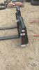 Unused Mapleside skid steer quick tach pallet forks - 2