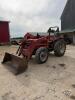 Case ih 595 loader tractor 4x4