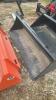 Unused 66inch skid steer quick tach material bucket