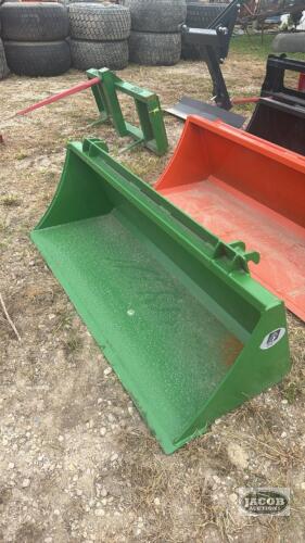 Unused 54inch John Deere quick tach material bucket