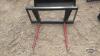 Unused Alo quick tach 2 prong bale spear - 2