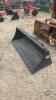 Unused 60inch skid steer quick tach material bucket