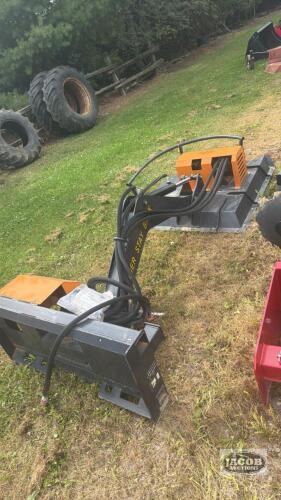 Unused skid steer quick tach articulating brush cutter