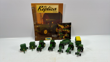 9 John Deere 1/64 Scale Toys