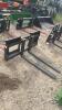 Unused skid steer quick tach pallet forks