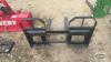 Unused skid steer quick tach pallet forks - 3