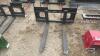 Unused skid steer quick tach pallet forks - 4