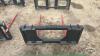 Unused skid steer quick tach 2 prong bale spear - 3