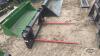 Unused skid steer quick tach 2 prong bale spear - 2