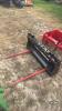 Unused skid steer quick tach 2 prong bale spear