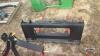 Unused skid steer quick tach 2 prong bale spear - 3