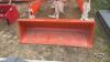 Unused 66inch skid steer quick tach material bucket - 2