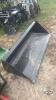 Unused 72inch skid steer quick tach material bucket