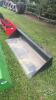 Unused 84inch skid steer quick tach material bucket