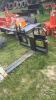 Unused skid steer quick tach pallet forks