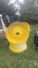 Pair of unused 38x18 Jd 8 bolt wheels