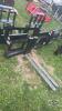 Unused skid steer quick tach pallet forks