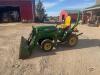 John Deere 655 loader tractor 4x4 - 4