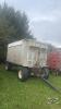 16ft aluminum dump wagon with 20ton heavy duty running gear with roll up tarp