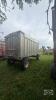 16ft aluminum dump wagon with 20ton heavy duty running gear with roll up tarp - 6