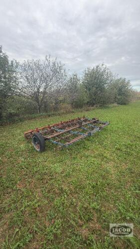 12ft s tine cultivator with rolling harrows