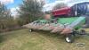 John deere 843 30 inch corn head<br/>cob saver<br/>contour shafts<br/>CART NOT INCLUDED<br/>can stay on cart until end of sale. Could be delivered on cart - 2