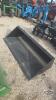 Unused 72inch skid steer quick tach material bucket