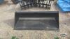 Unused 72inch skid steer quick tach material bucket - 2