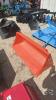 Unused 54inch skid steer quick tach material bucket