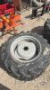 Unused ALliance 11.2 24 tire on 6 bolt wheel x2 - 2