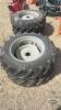 Unused ALliance 11.2 24 tire on 6 bolt wheel x2 - 3