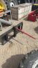 Unused skid steer quick tach bale spear